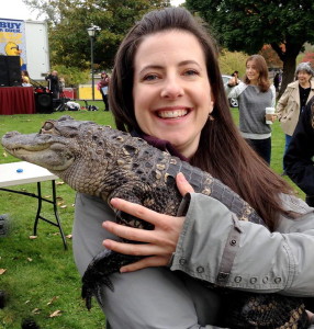 I got to hold a baby alligator! Her name is Tinkerbell :)